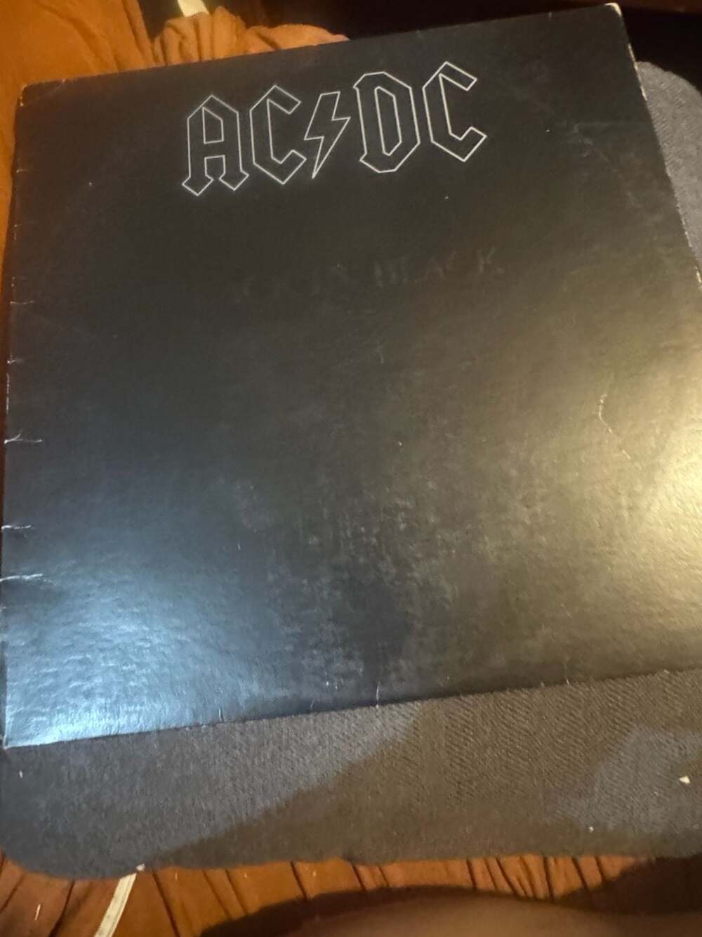 AC/DC Back In BlackVinyl LP Album SD16018 Atlantic Records 1980Embossed Cover